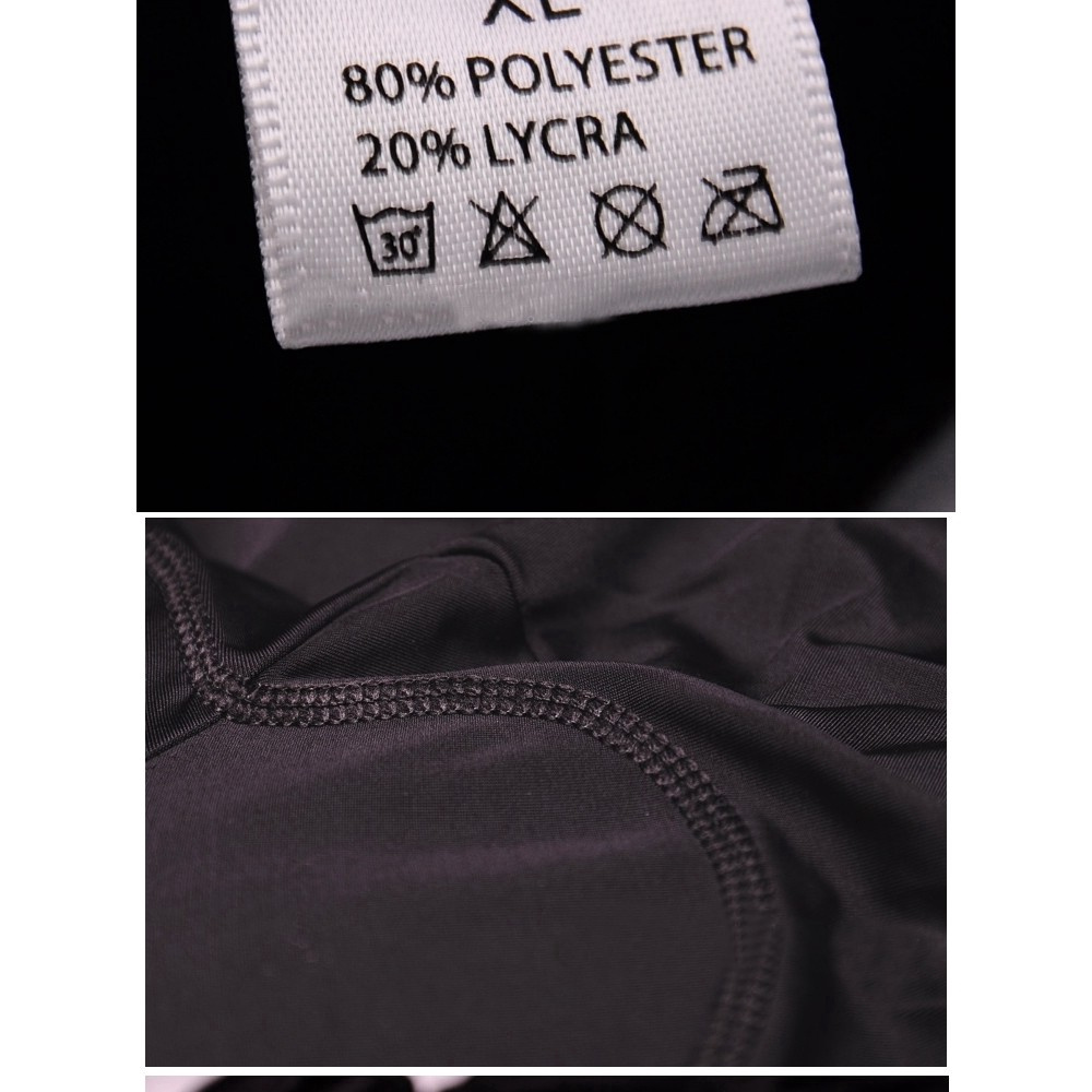 Bộ đồ thể thao chạy xe đạp/ mô tô tay ngắn màu trắng/ đen thời trang cho nam