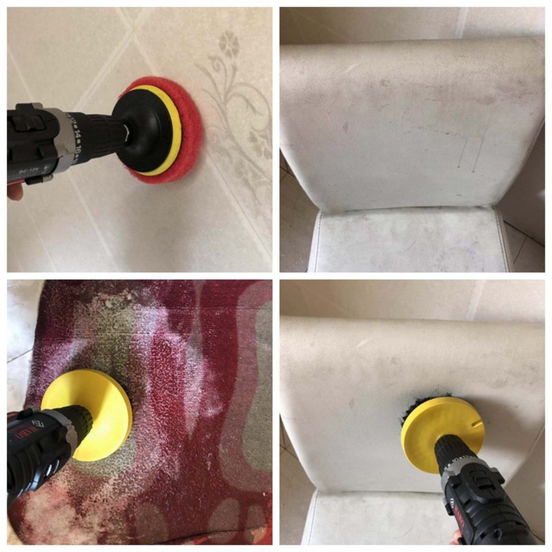 Bàn chải nhựa cho máy khoan 4 inch