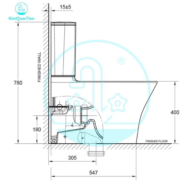 Bồn cầu 2 khối nắp êm American Standard 2622-WT Signature chính hãng