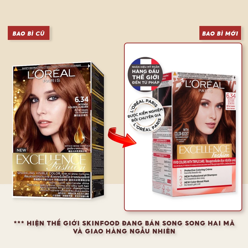 Kem Nhuộm Tóc L'Oreal Excellence Creme Fashion 172ml