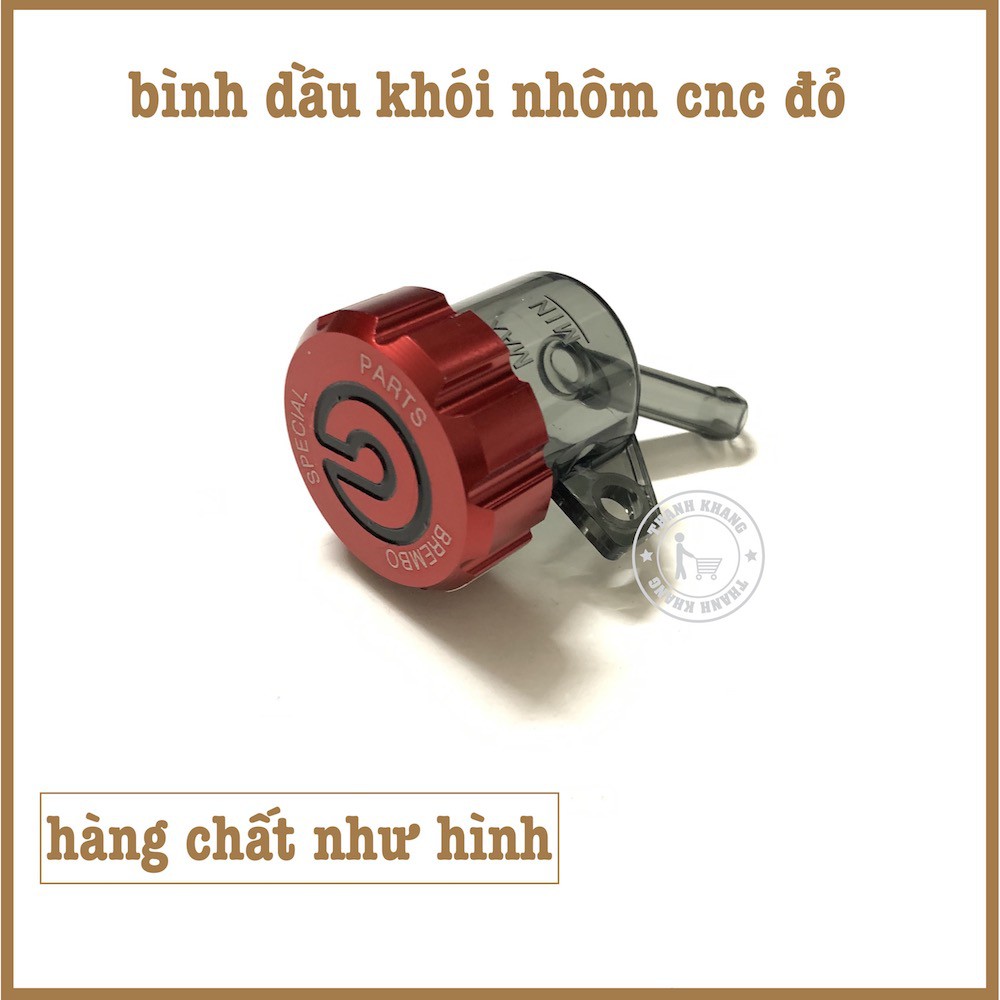 Bình dầu khói nhôm cnc màu đỏ thanh khang 006001714