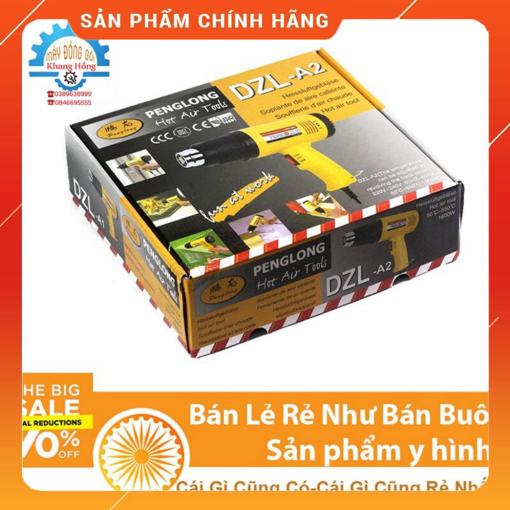 [HÀNG LOẠI 1] Máy Khò Màng Co-Máy Khò Hơi Nóng PENG LONG DZL-A2 CHÍNH HÃNG BẢO HÀNH 6 THÁNG