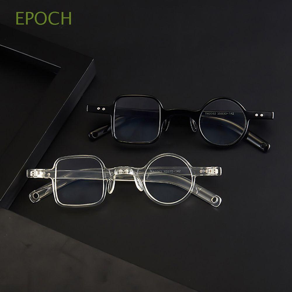 Epoch Mắt Kính Đọc Sách Gọng Tròn Vuông Bằng Nhựa Resin Chống Ánh Sáng Xanh Không Đối Xứng Thoải Mái Tiện Lợi Cho Nam Và Nữ