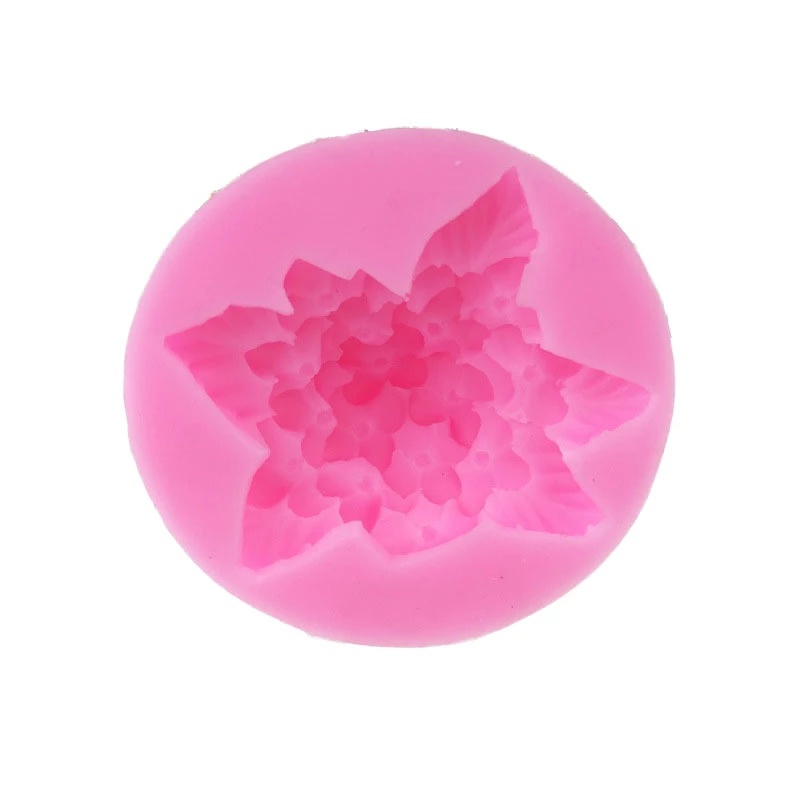 Khuôn Silicone Tạo Hình Hoa Cẩm Tú Cầu Trang Trí Bánh DIY