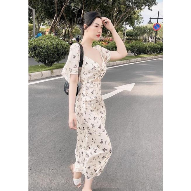 VÁY HOA NHÍ BE CÚP NGỰC ĐAN DÂY MB