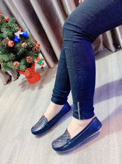 (Th12/2019) Giày mọi Nữ, chất da siêu mềm. (2 màu)