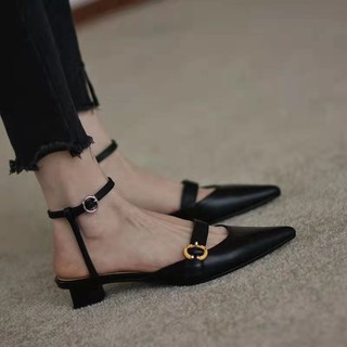 ❤Cửa Hàng Mới Hh❤Giày Sandal Cao Gót 3cm CK Thời Trang Retro 2021 Dành Cho Nữ