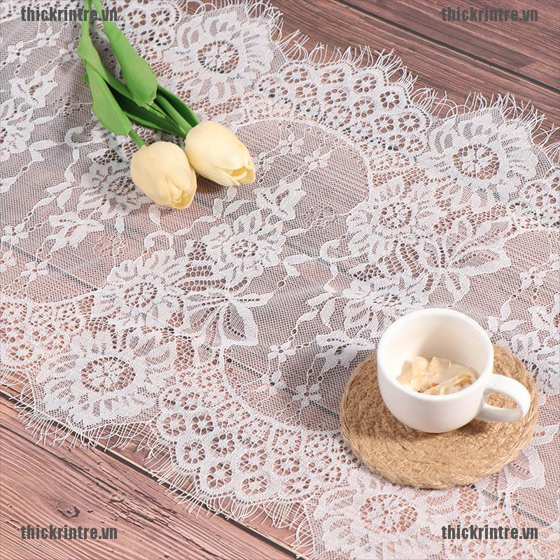 <Hot~new>White Lace Table Runner Home Textile Party Wedding Decoration Floral Pattern