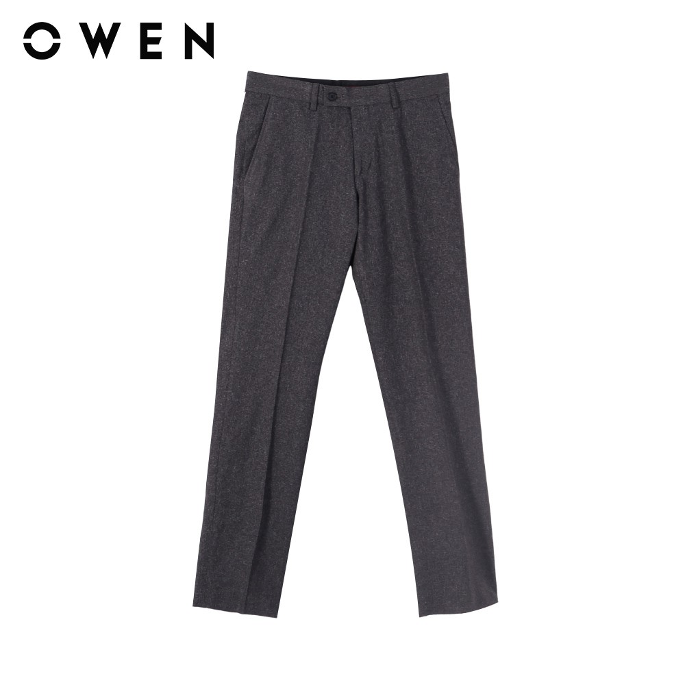 Quần tây Nam Owen Nano Slim Fit màu Đen - QS21078