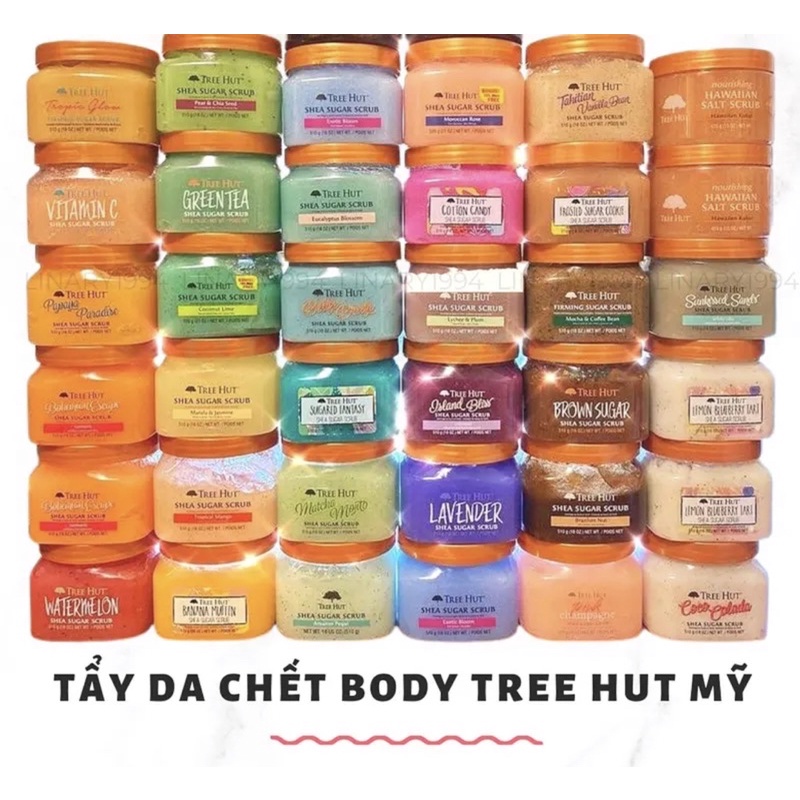 [Mỹ] Tẩy da chết toàn thân Tree Hut