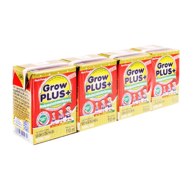 Combo 3 vỉ sữa Nutifood Grow plus đỏ 110ml