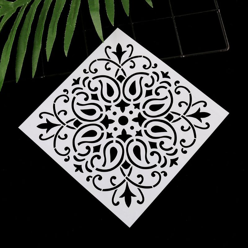 Set 16 Thước Khuôn Vẽ Họa Tiết Mandala Độc Đáo Trang Trí Album DIY