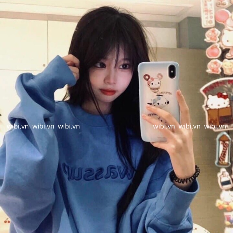 Áo sweater xanh WASSUP | BigBuy360 - bigbuy360.vn