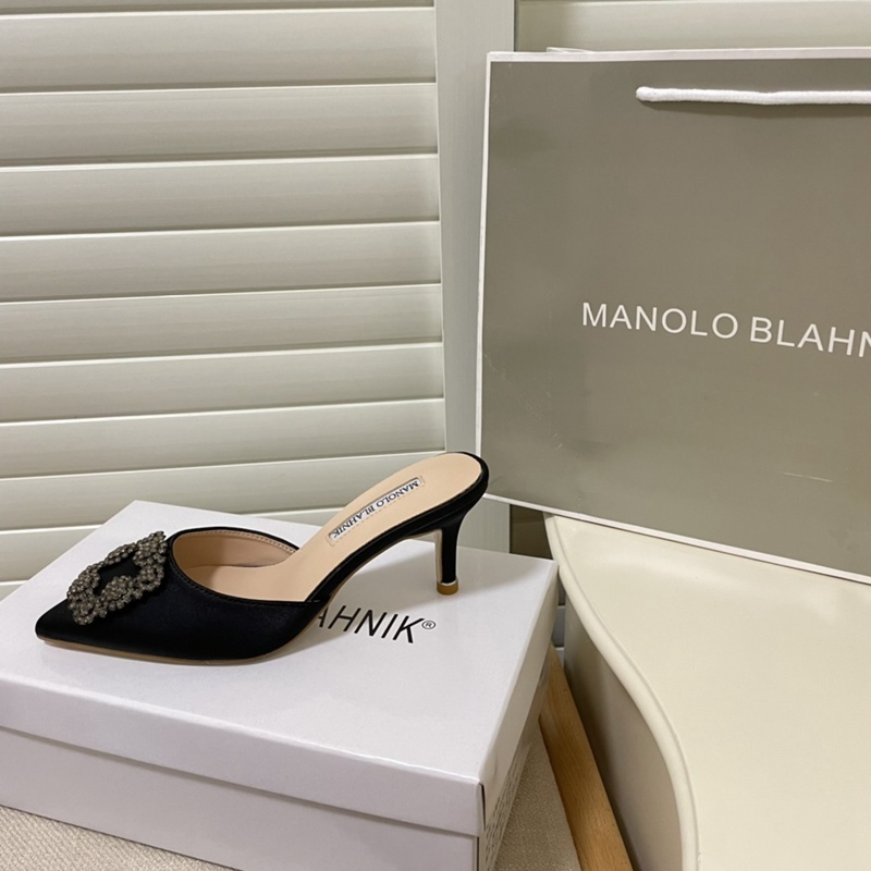 Giày Cao Gót Da Cừu Mũi Nhọn Đính Đá 6.5cm Thời Trang Quyến Rũ Cho Nữ