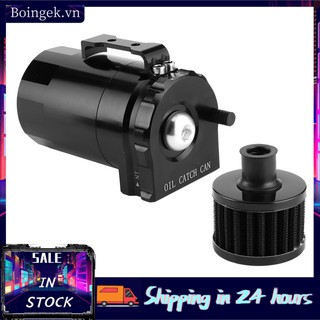 Boingek Engine Breather Kit Universal Aluminium Alloy Fuel Tank Oil Catch Storage Can