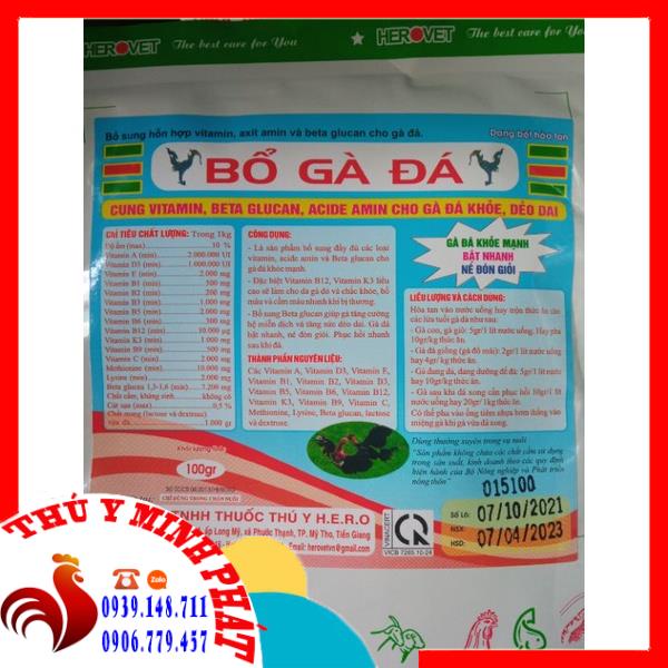 BỔ GÀ ĐÁ GÓI 100GAM ( gà đá khỏe bật cựa nhanh né đòn giỏi )