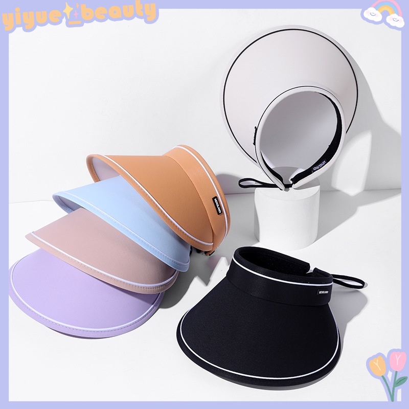 Mũ Rộng Vành Hở Chóp Chống Tia UV Có Thể Điều Chỉnh Kích Cỡ Thời Trang Đi Biển Mùa Hè Cho Nữ Và Nam