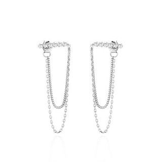 Khuyên tai đá thả hạt bông tai bạc phong cách Hàn Quốc xinh xắn dễ thương