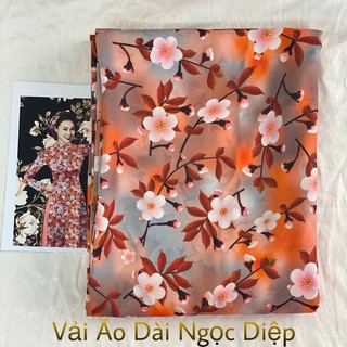 Vải Áo Dài Tằm Ý/ Lụa Nhật Hoa Đều