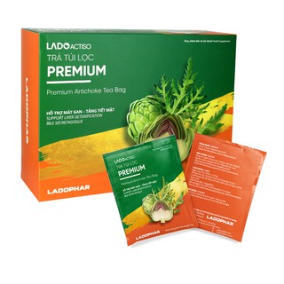 Combo 2 hộp trà Atiso Premium 100 túi lọc - Ladophar