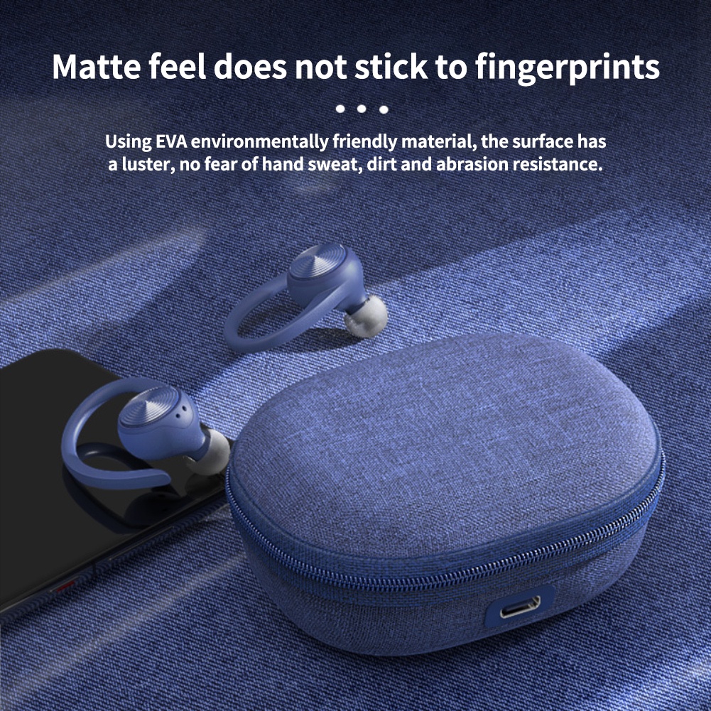 Tai nghe bluetooth không dây thể thao chống nước IPX5 kèm mic cho điện thoại