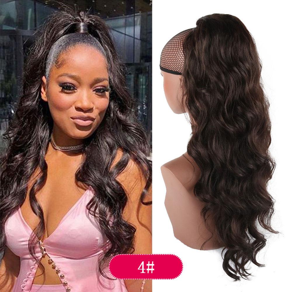 NICKOLAS Tóc Giả Bằng Sợi Tổng Hợp Màu Đen Cách Nhiệt Dành Cho Nữ