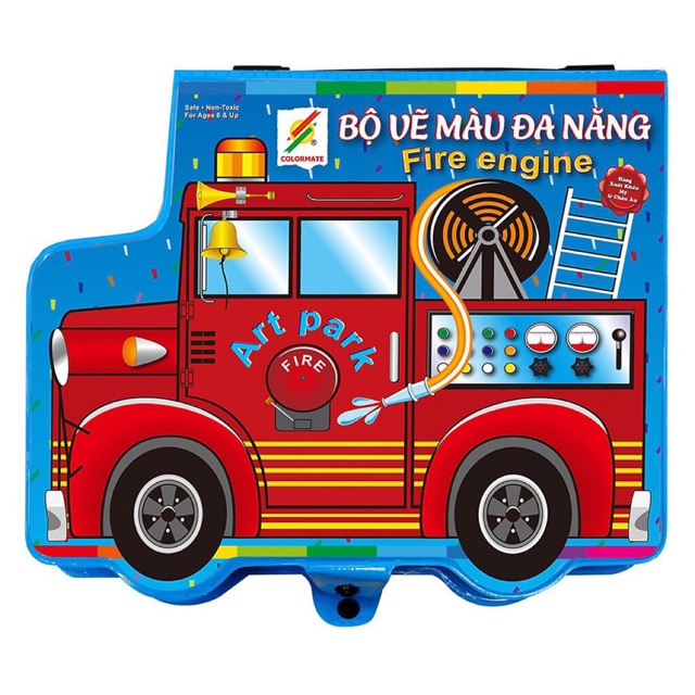 Bộ màu vẽ đa năng hộp nhựa (quà sữa )