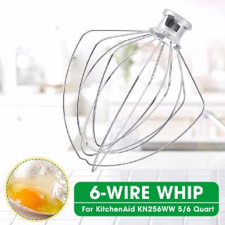 【10.10 Brand New】For KitchenAid KN256WW 5/6 Quart  6-Wire Whip Whisk Beater Mixer-WH 