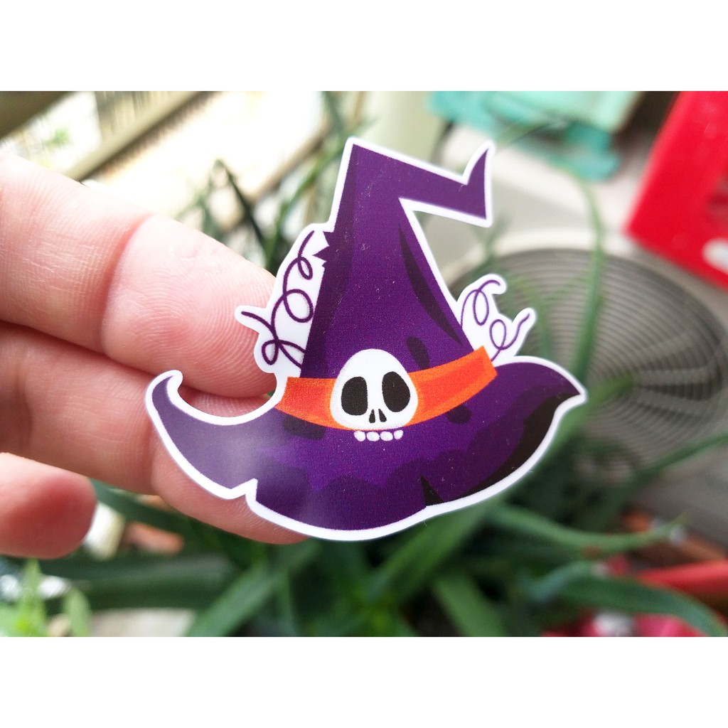 34 Miếng dán trang trí Halloween 2020 bằng nhựa chống nước, dùng trang trí các vật dụng cá nhân và nơi làm việc nhân dịp