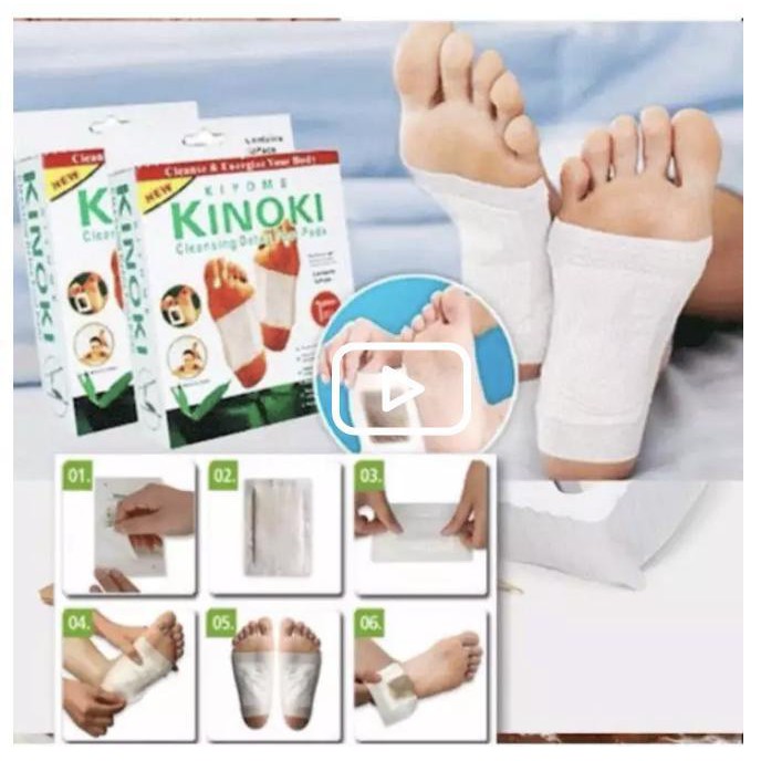 Kinoki NHẬT BẢN 100% - BỘ 20 Miếng dán chân - giải độc gan - nội tiết tố - dán ở gan bàn chân có thể hút hết chất độc tr