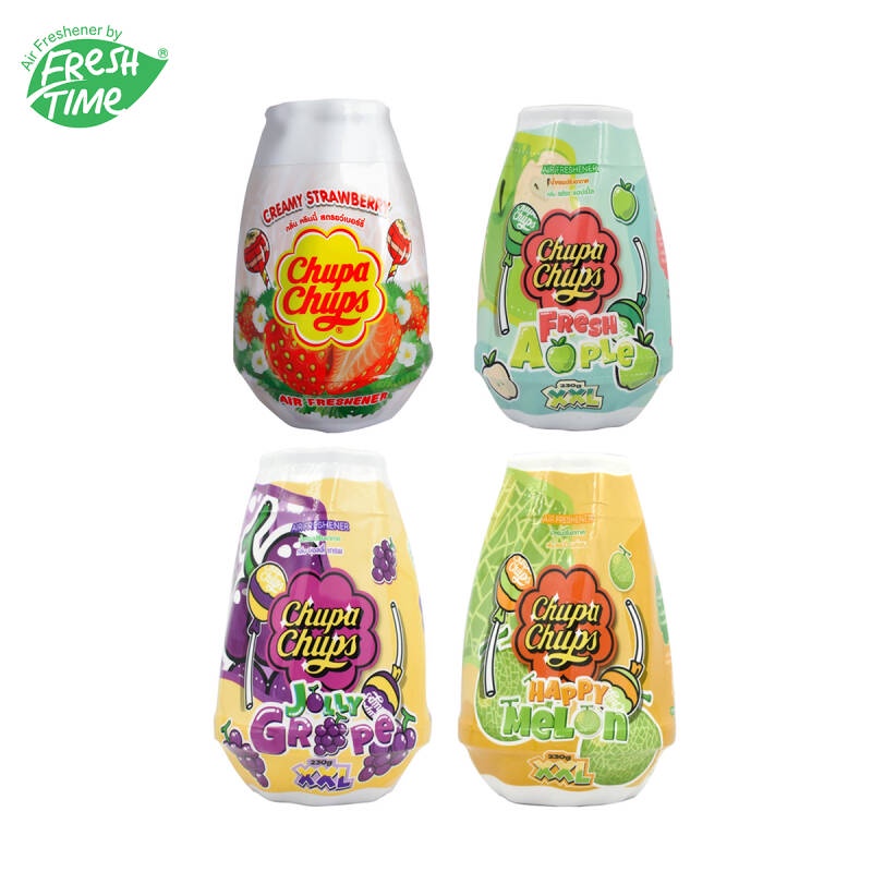 Sáp thơm Chupa Chups Gel Air Freshener ngọt lịm kẹo trái cây sử dụng lên đến 45 ngày