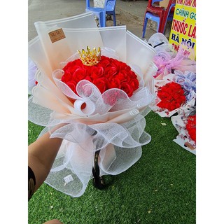 hoa hồng sáp thơm kèm vương niệm