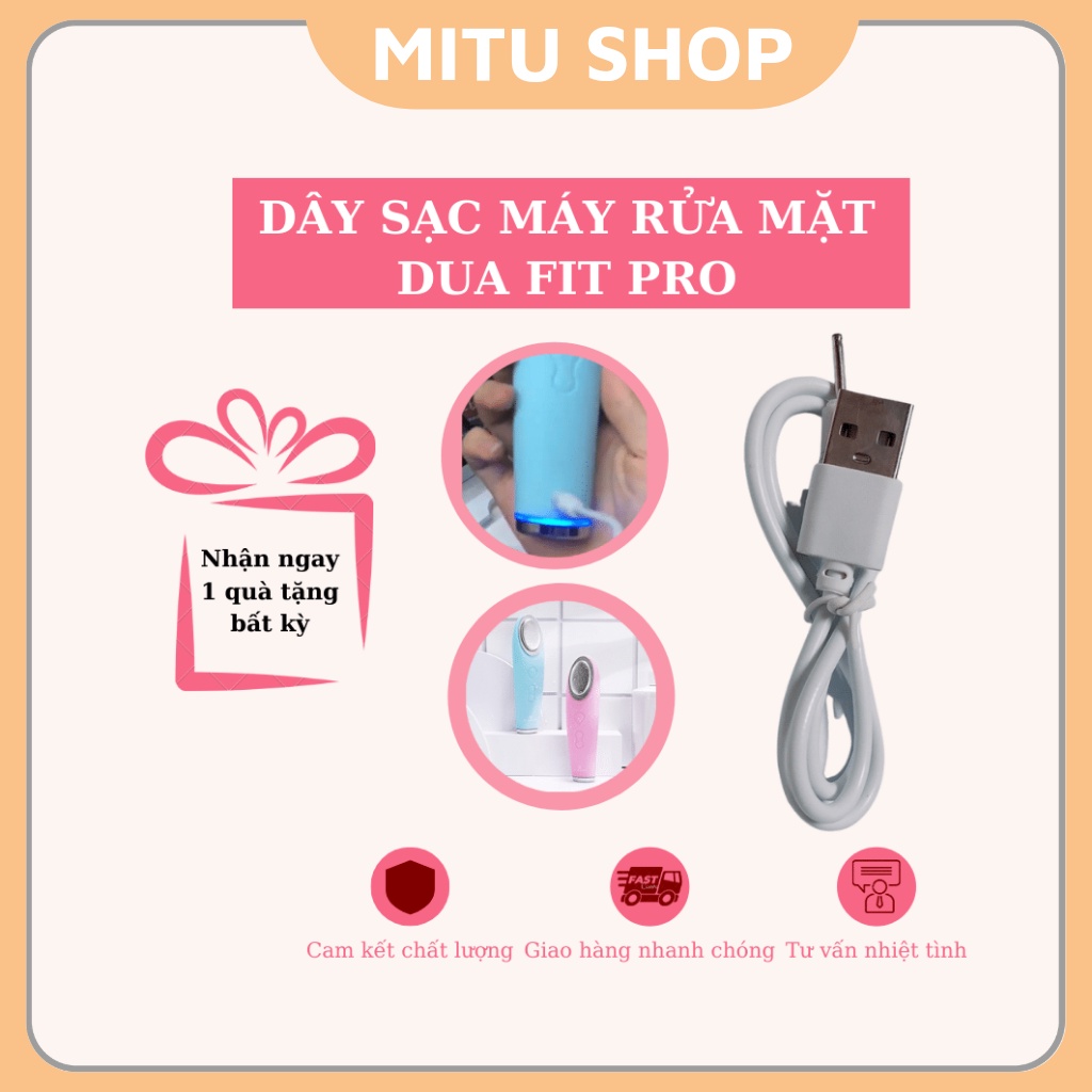 Dây sạc máy rửa mặt Dua Fit Pro