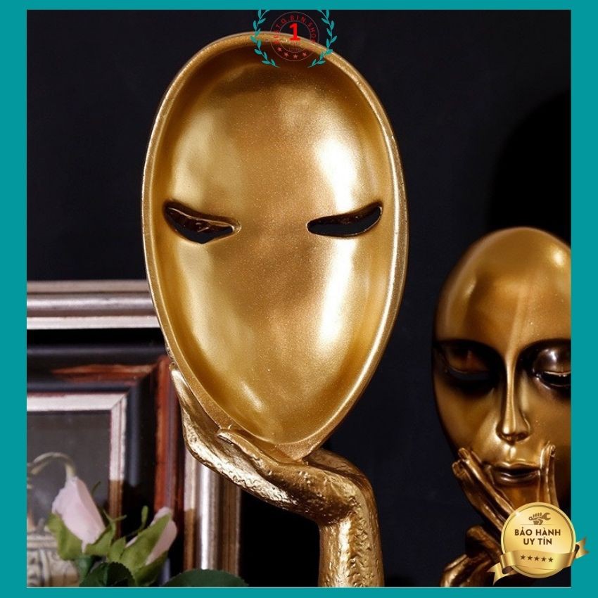 Mô hình tượng mặt người đương đại bán khuyết . trang trí nhà cửa hiện đại tôn vinh nội tâm con người phong cách vintage