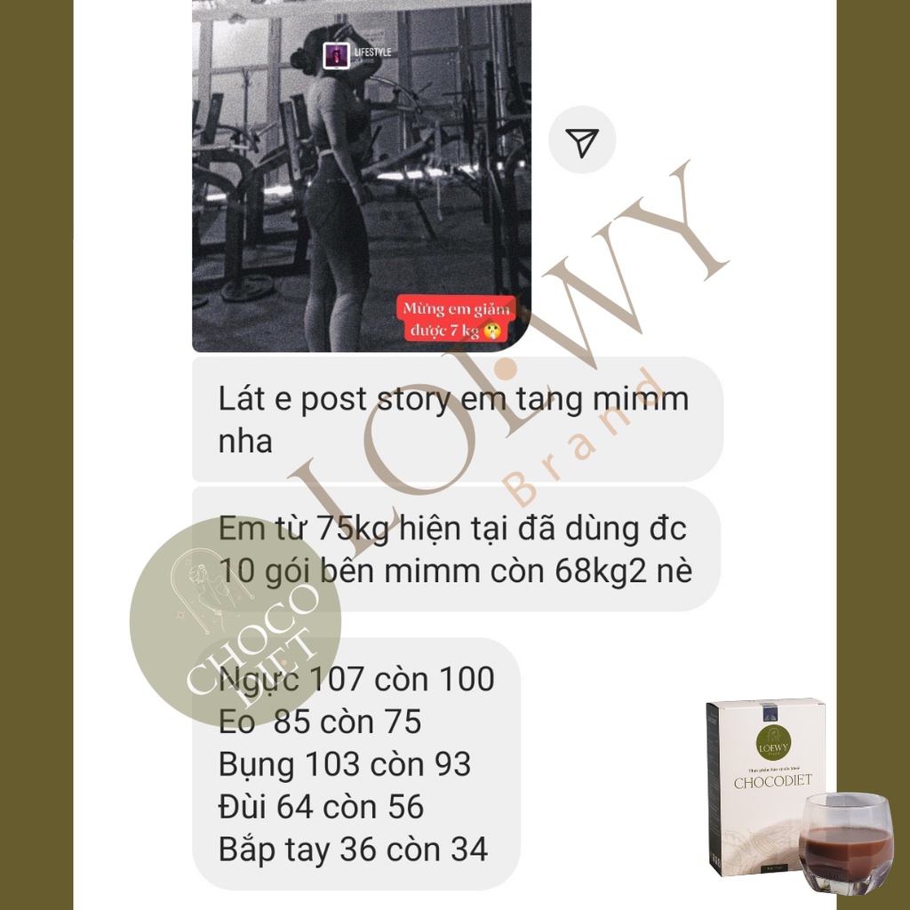 Chocodiet Giảm Cân Cấp Tốc, An Toàn Chính Hãng LOEWYBRAND - Mua 1 Tặng 1