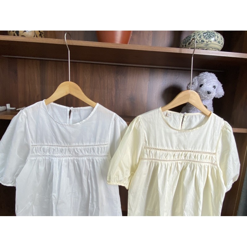 Áo babydoll tay bồng 2 hàng ren nhiều màu 0205