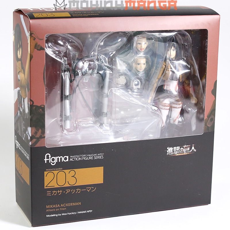 Mô hình figma Attack on titan 207 Eren Yeager 213 Levi 203 Mikasa Nendoroid Đại chiến titan đội trinh sát