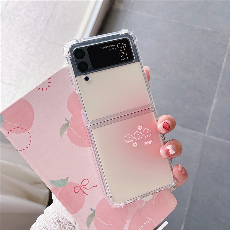 Ốp Điện Thoại Mềm Trong Suốt Chống Sốc Màu Gradient Cho Samsung Galaxy Z Flip 4 5G TUP Z Flip 3