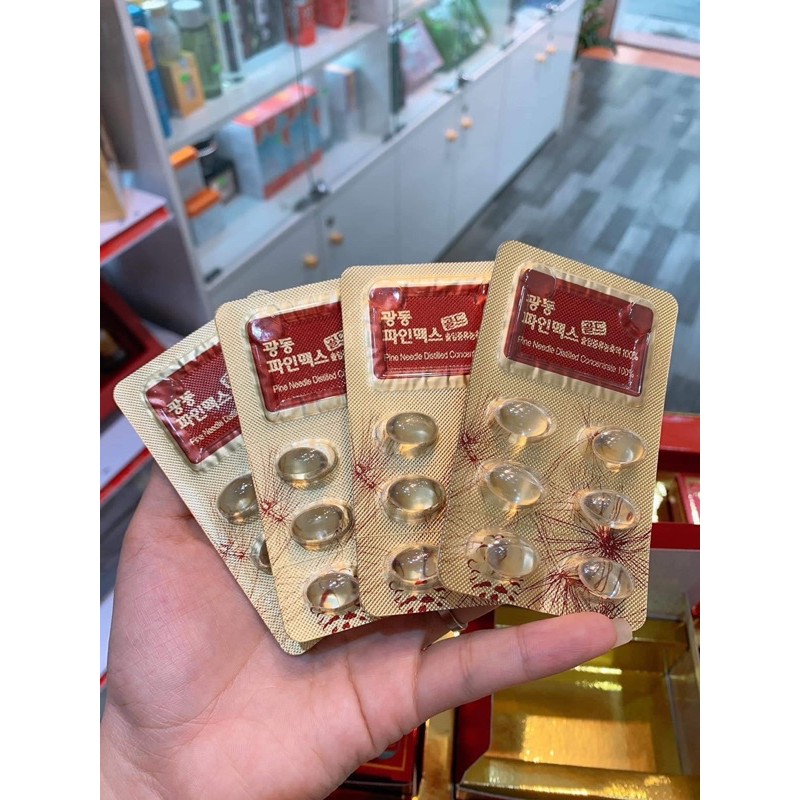 Tinh Dầu Thông Đỏ KWANGDONG PINE MAX GOLD Hàn Quốc, Hộp 120V | BigBuy360 - bigbuy360.vn