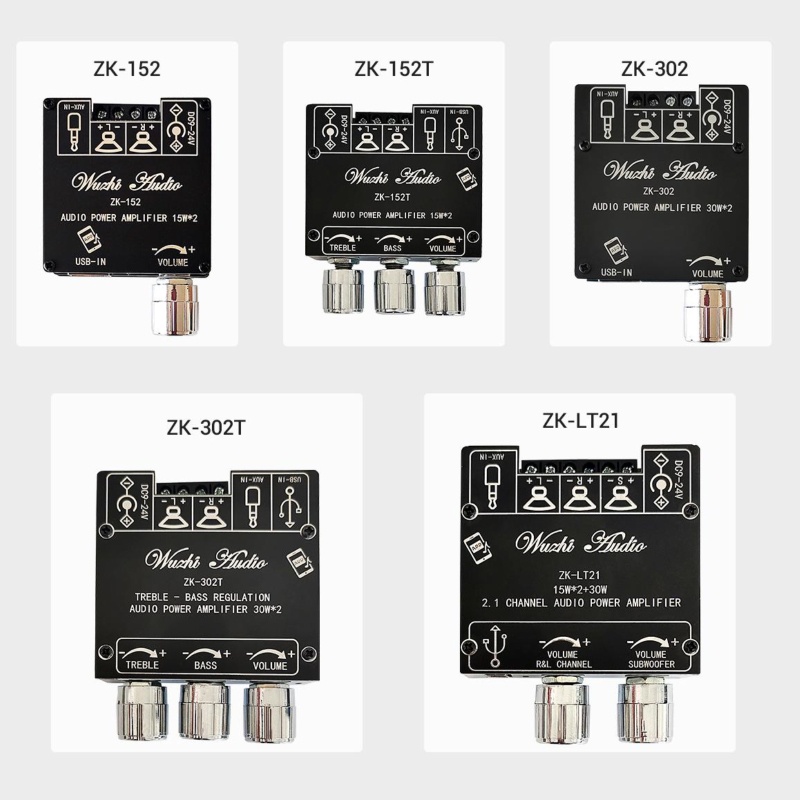 Bảng Mạch Khuếch Đại Âm Thanh Bluetooth ZK-152TDC 2.0 Channel