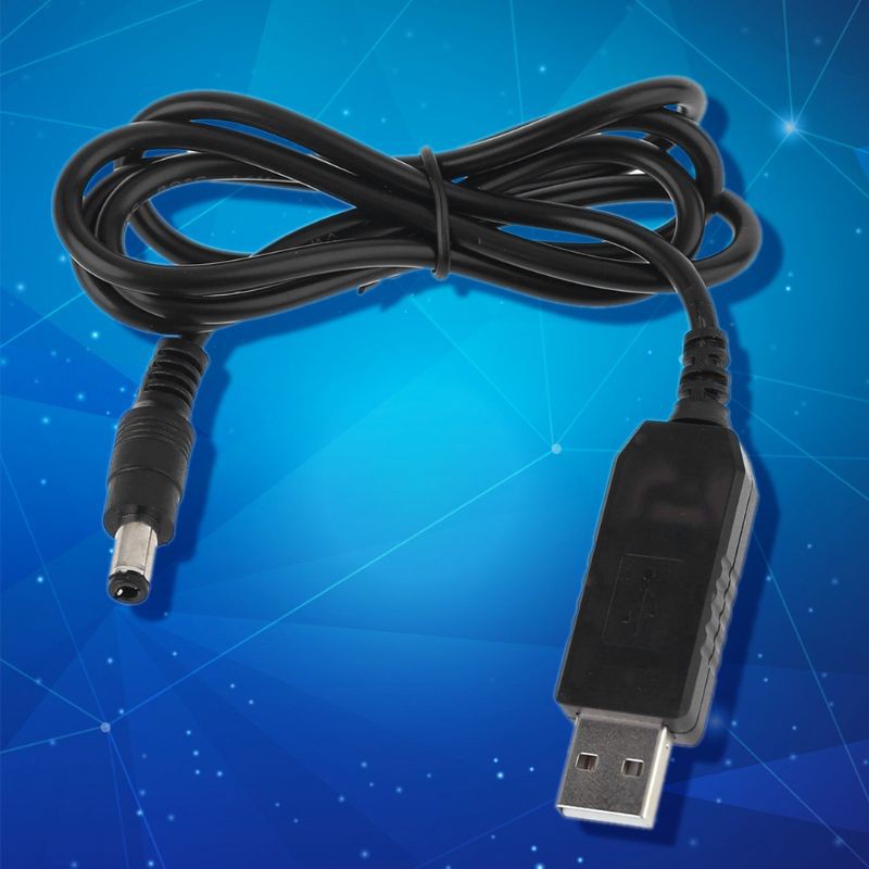 Dây Cáp Tăng Áp Qc 3.0 Usb Sang Dc 12v 1.5a 5.5x2.1mm Cho Thiết Bị Wifi / Đèn Led 12v Tiện Dụng