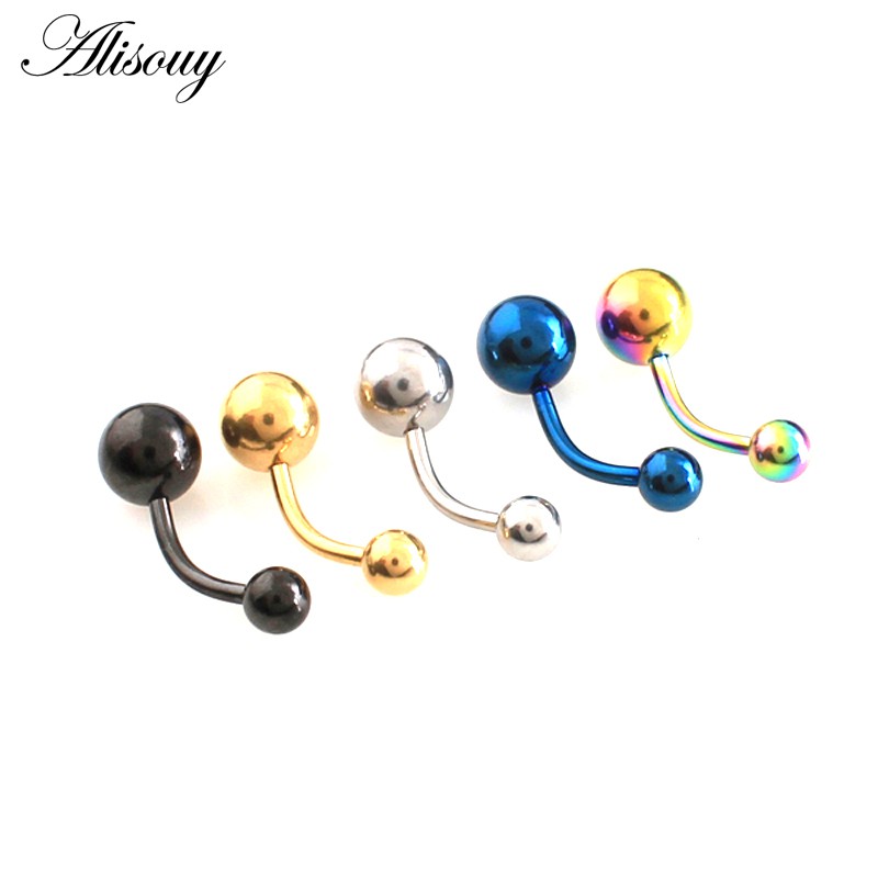 Alisouy 1 Khuyên Rốn Bằng Thép Không Gỉ 316l Cá Tính