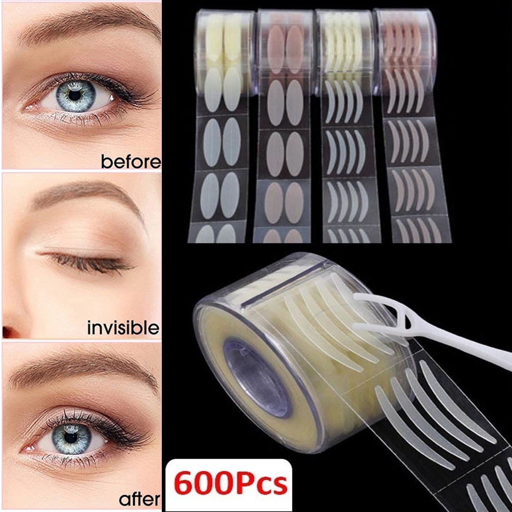 [Hàng mới về] Set 300 Cặp Gồm 600 Miếng Dán Kích Mí Không Lộ Thoáng Khí Độc Đáo Cho Nữ