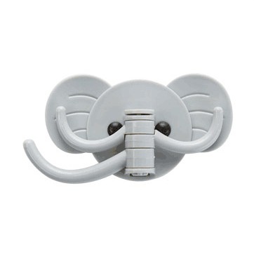 Móc Dán Tường Con Voi 3 Móc Xoay 180 Độ Dễ Thương Tiện Dụng