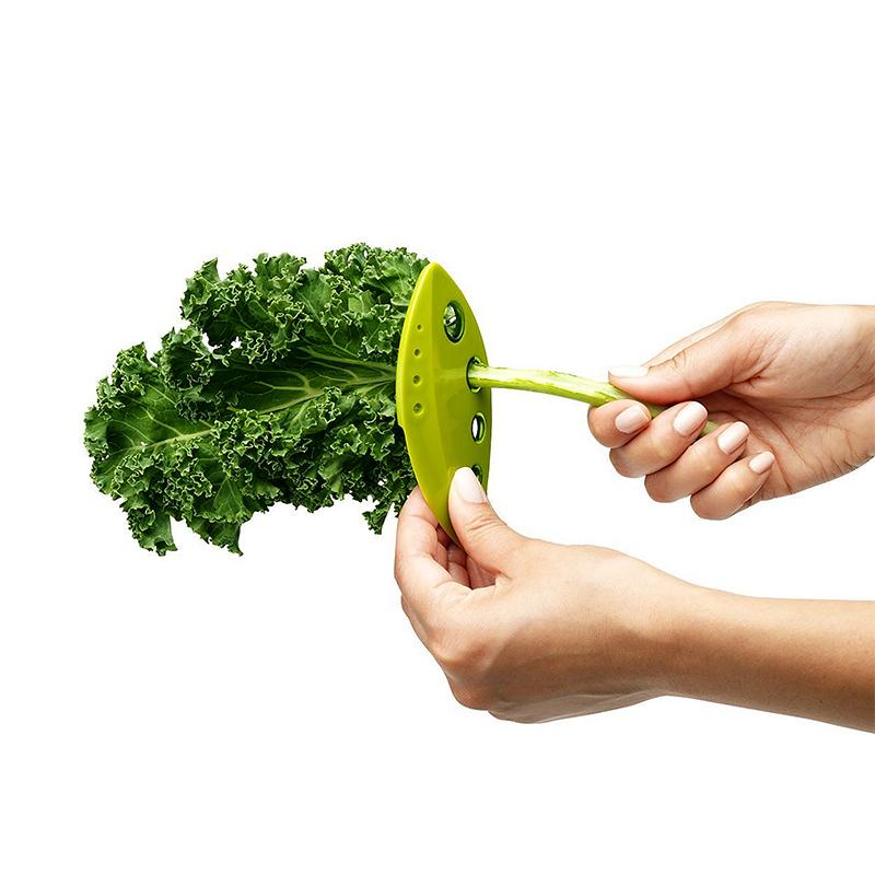 Dụng cụ tước rau ANAEAT bằng nhựa không chứa BPA thiết kế hình lá có lỗ 3 màu tùy chọn