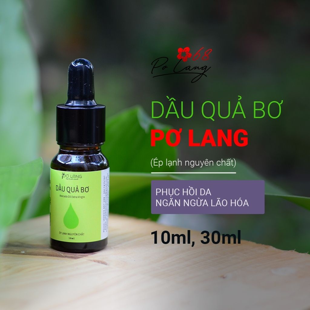 Dầu Quả Bơ Ép Lạnh Pơ Lang Nguyên Chất 100% Tự Nhiên 10/30ml
