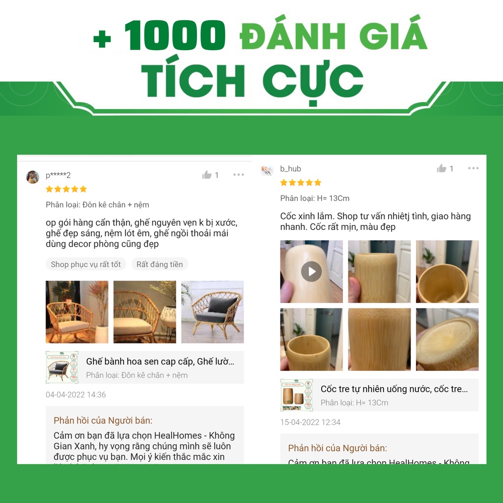 Ghế bành hoa sen mây tự nhiên cao cấp thư giãn đọc sách phòng ngủ, decor ban công, trang trí phòng khách / HealHomes