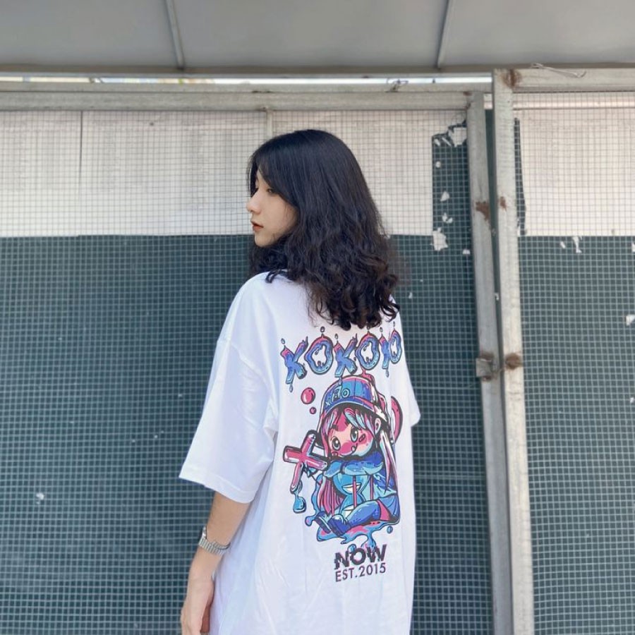 Áo Thun Tay Lỡ Unisex Form Rộng N.ow SG 2 Mẫu - Áo Phông Unisex Chất Cotton AT012