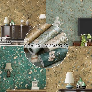 Giấy dán tường họa tiết hoa cổ điển dùng trang trí