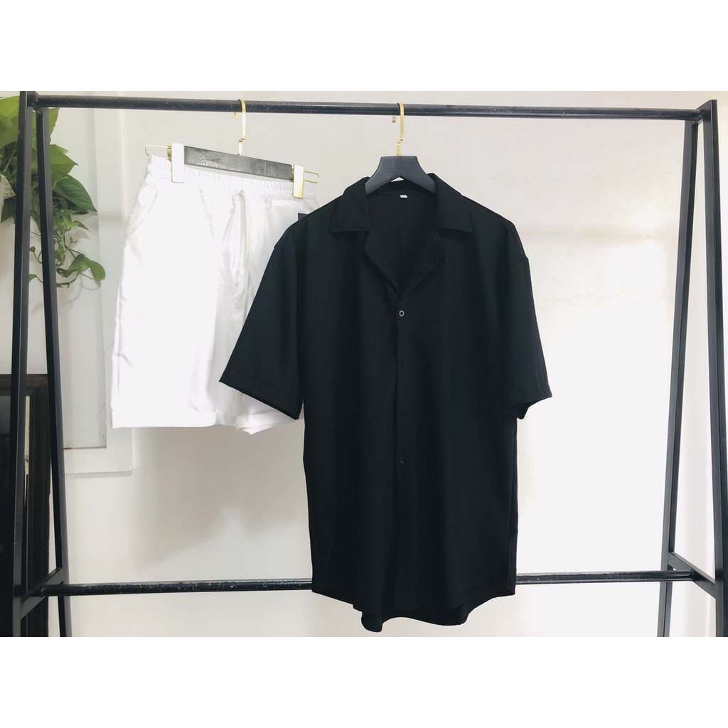 Áo Sơ Mi cổ vest trơn hot trend (hình thật) | BigBuy360 - bigbuy360.vn
